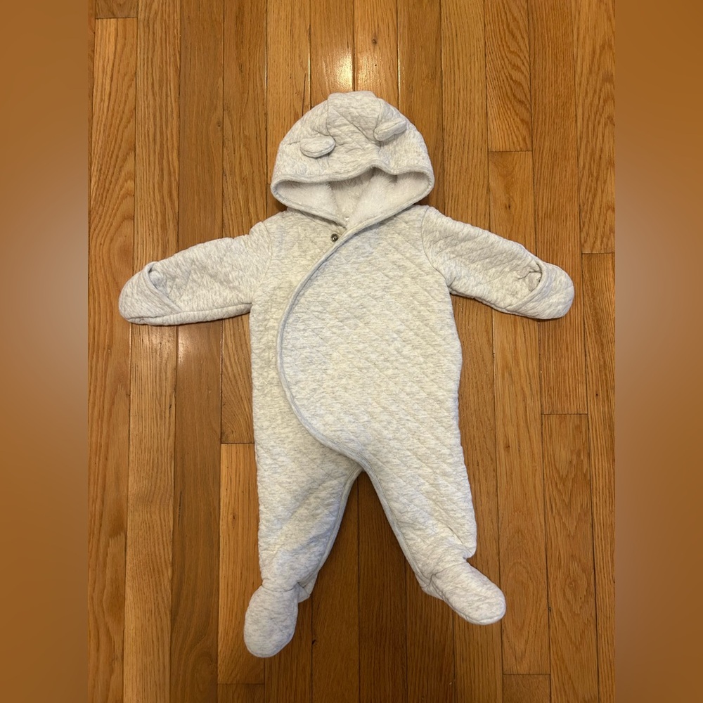 Carter's White Fleece Baby Onesie